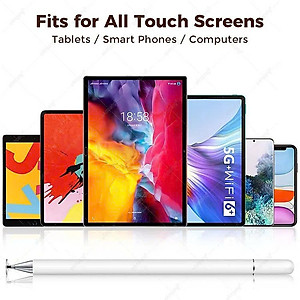 Bút Cảm Ứng Dành Cho Điện Thoại Ipad Máy Tính Bảng - Hàng Nhập Khẩu (Tặng Đầu Cảm Ứng Thay Thế)