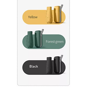 Ô dù gấp gọn UPF 50 kích thước nhỏ gọn 14cm thời trang hàn quốc, chống tia UV cực kì tốt - Hàng Chính Hãng MINIIN