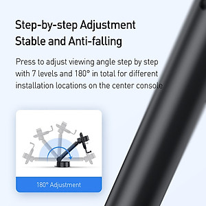 Gía đỡ điện thoại gắn taplo hoặc kính lái ô tô nhãn hiệu Baseus SUYL-JY01 - Hàng Nhập Khẩu