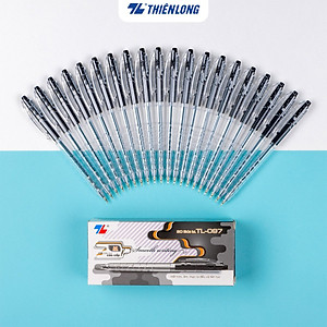 Combo 5/10/20 Bút bi Thiên Long TL-097 ngòi 0.5mm mực xanh đỏ đen nét viết thanh mảnh thiết kế trẻ trung năng động