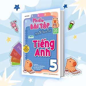 Sách Phiếu bài tập cuối tuần Tiếng Anh lớp 5