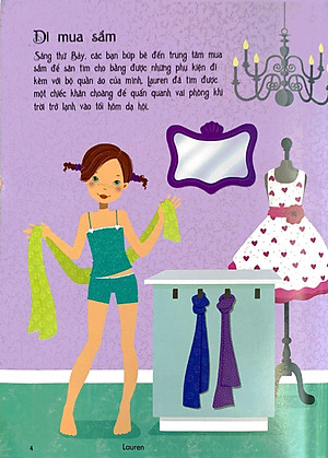 Sách Dán Hình Sáng Tạo Trang Phục Búp Bê - Buổi Dạ Hội Đáng Nhớ (Tái Bản)