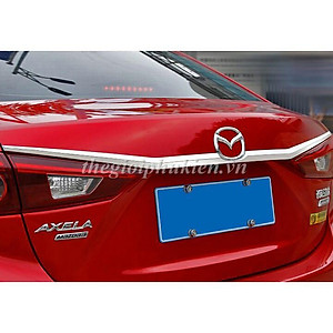 Ốp trang trí tay mở cốp sau Mazda 3 2015-2018 mạ Crom cao cấp