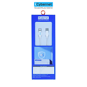 Cáp sạc nhanh IP chuẩn PD 20W iCybernet IC-1003 TypeC to IP chiều dài 1,2m - Hàng chính hãng