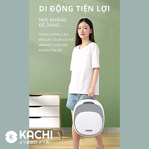 Bồn ngâm chân hồng ngoại massage xếp gọn Kachi MK344 - Hàng chính hãng