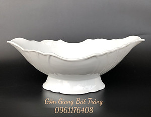 Đĩa bày gà sứ Bát Tràng