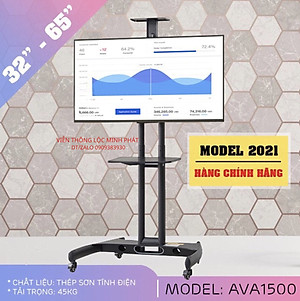 [Hàng Chính Hãng] Giá Treo Tivi Di Động NB AVA1500 32 - 75 Inch Giá Treo Tivi Có Bánh Xe Di Chuyển