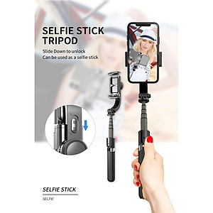 GẬY SELFIE GIMBAL - GẬY CHỤP HÌNH  TAY CẦM CHỐNG RUNG ĐIỆN TỬ Gimbal L08. GẬY Selfie CÓ Bluetooth-GIÁ ĐỠ 3 CHÂN
