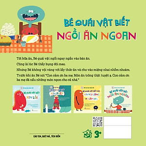 Sách Bé Tự Rèn Tính Tốt - Bé Quái Vật Biết Ngồi Ăn Ngon