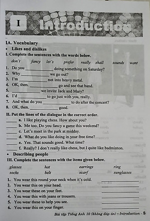 Sách - Bài Tập Tiếng Anh Lớp 10 ( Theo Chương Trình GDPT Mới - Không Đáp Án )