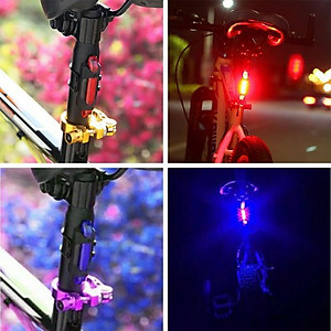 Bộ đèn pha led và đèn hậu cho xe đạp sạc usb tiện lợi, dễ sử dụng
