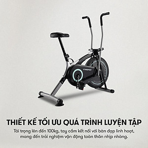 Miễn phí lắp đặt | Xe đạp tập KINGSPORT KS-101 tập luyện toàn thân, tích hợp đồng hồ đo lường chỉ số, cân nặng phù hợp từ dưới 75kg