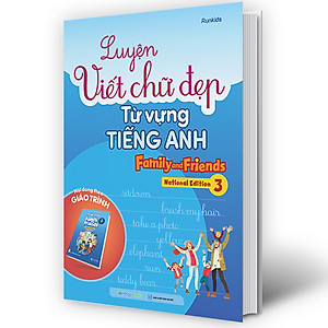 Sách Luyện viết chữ đẹp từ vựng Tiếng Anh Family and Friends - National Edition 3