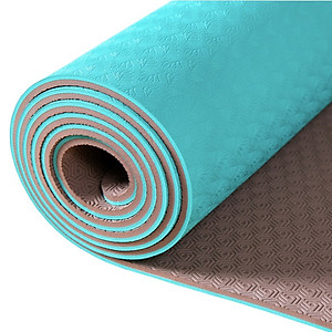 Thảm Tập Yoga 2 Lớp TPE 6mm Cao Cấp - Thảm Tập Gym và Yoga Chuyên Nghiệp QS - Giao ngẫu nhiên