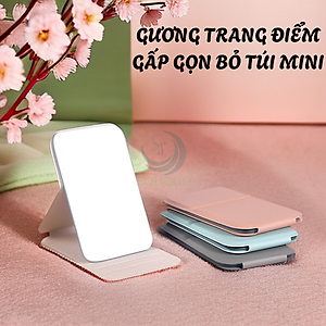 Gương Gập Mini Để Bàn – Gọn Nhẹ, Sang Xịn, Mang Đi Mọi Nơi Gương Trang Điểm Gập Thông Minh – Thiết Kế Tối Giản, Siêu Tiện Gương Gập Gọn Có Đế – Skincare, Make-up Chuẩn Sáng Tạo