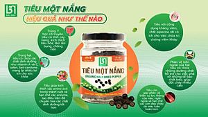 Tiêu một nắng Organic Bầu Mây 35g - Cay cấp độ 4 với độ cay đậm đà, tươi dẻo, cay mềm món khai vị đậm đà tự nhiên, giúp kích thích vị giác, giúp ăn ngon miệng hơn, cải thiện chức năng của hệ tiêu hoá