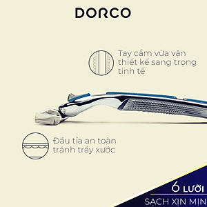 Dao Cạo Râu 6 Lưỡi Dorco Pace 6 Plus SXA 5001-PT (6 Lưỡi + Đầu Cắt Tóc Mai)