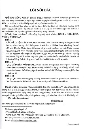 Sách Bổ Trợ Tiếng Anh 9 Tập 1