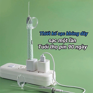 Bộ Dụng Cụ Lấy Ráy Tai Có Đèn Dạ Quang Cho Bé, Tặng kèm 4 đầu ngoáy tai, món vệ sinh tai mũi chuyên nghiệp ( LOẠI XỊN SẠC USB )