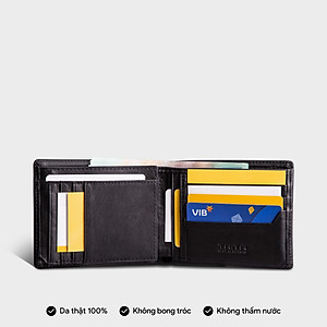 Ví nam da bò Trita ( Thời trang nam dáng ngang - Ví da RVN05 )