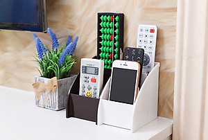 Khay đựng điều khiển/ remote 3 ngăn đa năng Yamada - Made in Japan