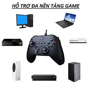 Gamepad Tay cầm chơi game XB01 có dây cho máy tính, laptop hàng nhập khẩu