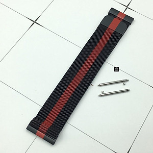 Dây Đồng Hồ Size 20mm 22mm Khóa Nam Châm Lưới Thép Thép Không Gỉ 