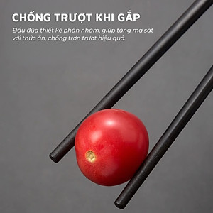 Đũa nhựa PPS sợi thủy tinh DandiHome kết hợp Inox 304 DandiHome cao cấp, chống trượt, chống nấm mốc