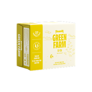 Thùng 24 hộp Sữa tươi tiệt trùng chứa tổ yến Vinamilk Green farm - hộp 180ml