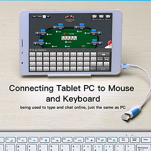 Cáp USB OTG Vention dài 25cm kết nối điện thoại, máy tính bảng với các thiết bị như chuột, bàn phím, USB... - Hàng chính hãng