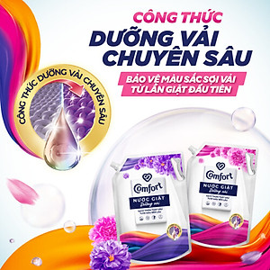 Nước Giặt Comfort Dưỡng Vải Đa Năng Hương Thời Thượng Túi 3.6KG
