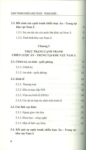 Cạnh Tranh Chiến Lược Ấn Độ - Trung Quốc Tại Khu Vực Nam Á Giai Đoạn 2000-2020 Và Dự Báo Đến 2030 (Sách chuyên khảo) - Viện Hàn lâm Khoa học Xã hội Việt Nam - Viện Nghiên cứu Ấn Độ và Tây Nam Á; TS. Trần Hoàng Long chủ biên