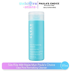 Sữa rửa mặt trị mụn và se khít lỗ chân lông Paula’s Choice Clear Pore Normalizing Cleanser 177 ml