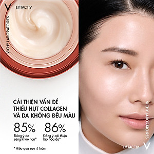 Kem dưỡng sáng da,mờ thâm nám ban đêm Vichy Liftactiv Collagen Specialist Night 50ml