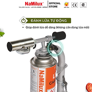 Đèn Khò Gas Đa Năng NaMilux (Đèn Khò Đế)│Có Hệ Thống Đánh Lửa Tự Động│Công Suất 3.0 Kw│Hàng Chính Hãng