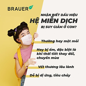 Kẽm giảm biếng ăn cho trẻ 1 - 13 tuổi Brauer Zinc Úc hỗ trợ trẻ ăn ngon, hấp thụ tốt, ngủ ngon, tăng sức đề kháng, phát triển tốt - OZ Slim Store