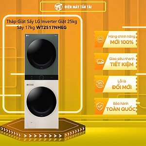 WT2517NHEG - Tháp giặt sấy LG Inverter giặt 25 kg - sấy 17 kg - Hàng Chính Hãng