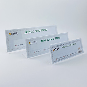 Biển chức danh, Bảng tên để bàn, Kệ mica chức vụ 1 mặt Enter A01 180x65mm (20)