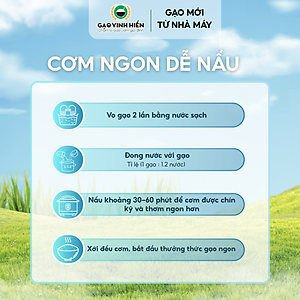 Đặc sản Tiền Giang - Gạo Hương Lài Sữa Khổng Tước Nguyên 5Kg Vinh Hiển - OCOP 4 SAO