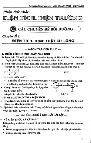 Sách Công Phá Đề Thi Học Sinh Giỏi Vật Lí 11 (Tập 1)