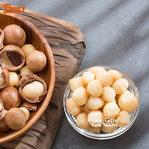 Hạt Macca Nữ Hoàng Size 30-32 Pams 250g/hộp - Mắc ca Úc Giòn Béo, Thơm Ngon, không cần dùng khui hạt