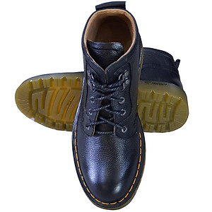 Giày boots nam cao cổ HÀ NAM da bò thật đế đốc tờ cao cấp DT2022
