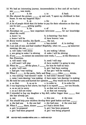 Sách Bài Tập Trắc Nghiệm Tiếng Anh 11 (Không Đáp Án)