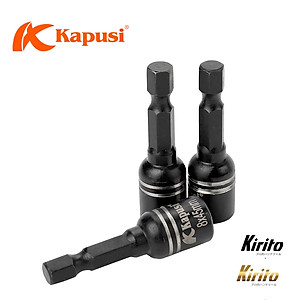 VỈ 10 Đầu từ bắt vít bắn tôn cao cấp chất liệu S2 kích cỡ 8mm Kapusi Japan