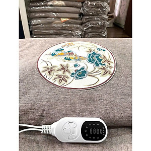 Thảm Ngải Cứu Điện, Đệm Sưởi Ngải Cứu Đông Y Nội Địa Trung Hỗ Trợ Đau Vai Gáy, Đau Lưng Nhức Mỏi Xương Khớp - TẶNG KÈM TÚI ĐỰNG HÀNG CHÍNH HÃNG MINIIN