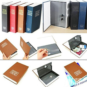 Két Sắt Hình Quyển Sách Từ Điển Loại Lớn BookSafe Kèm Chìa Khóa