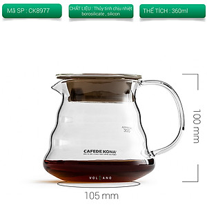 Bình thuỷ tinh đựng cà phê CAFE DE KONA