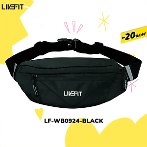 Đai chạy bộ, Túi đeo hông chạy bộ LiveFit cao cấp - Running Belt - WB0924