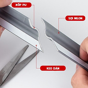 Ron Chặn Khe Cửa, Cuộn Dài 3met, Ron Dán Chân Cửa, Chặn Khe Cửa, Cách Âm, Ngăn Gió, Bụi, Côn Trùng, Hàng Nhập Khẩu