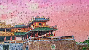 Bộ tranh xếp hình cao cấp 1000 mảnh 50x80cm – Cố Đô Huế